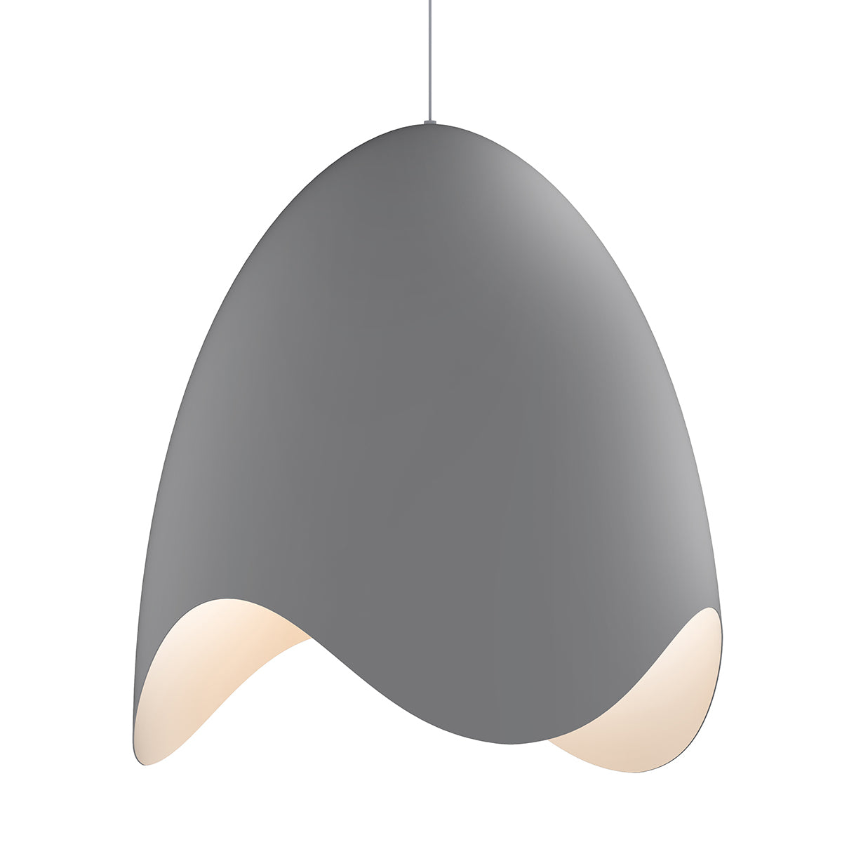 Sonneman - 2676.18W - LED Pendant - Waveforms - Dove Gray