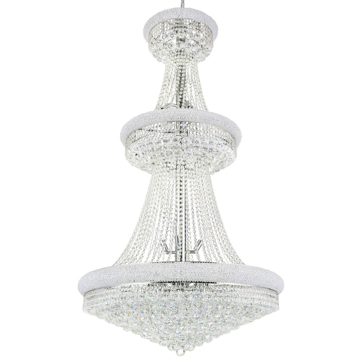 CWI Lighting - 8001P36C - 34 Light Chandelier - Empire - Chrome
