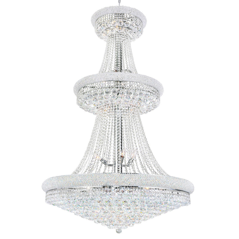 CWI Lighting - 8001P36C - 34 Light Chandelier - Empire - Chrome
