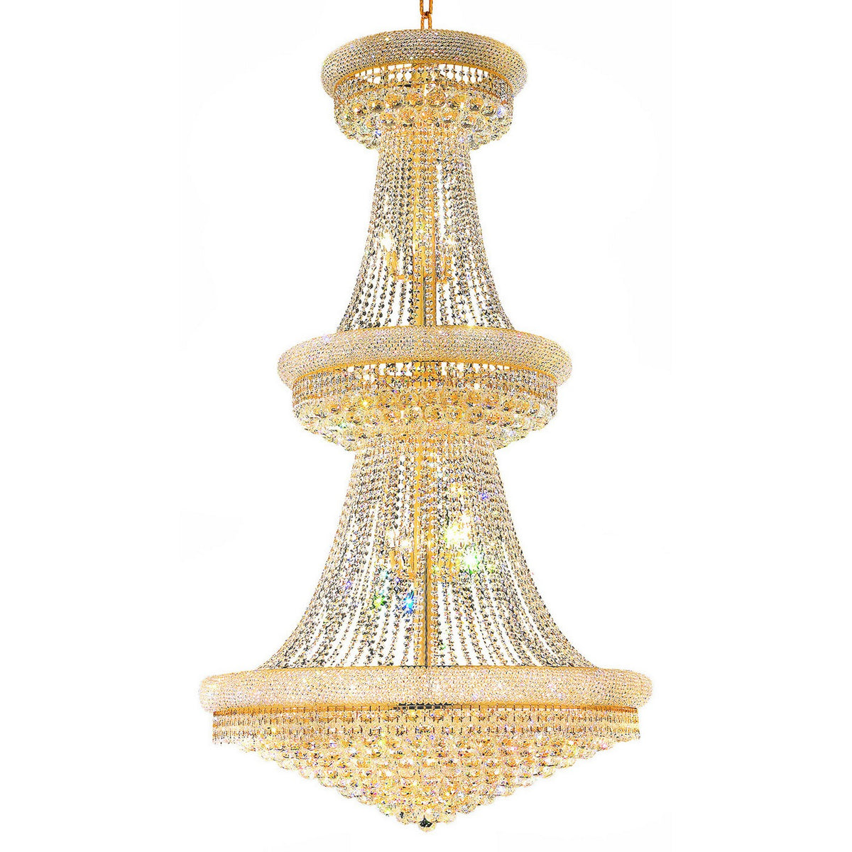 CWI Lighting - 8001P42G - 38 Light Chandelier - Empire - Gold