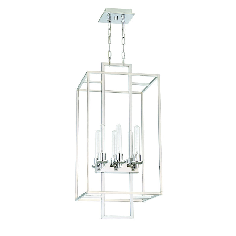 Craftmade - 41536-CH - Six Light Foyer Pendant - Cubic - Chrome