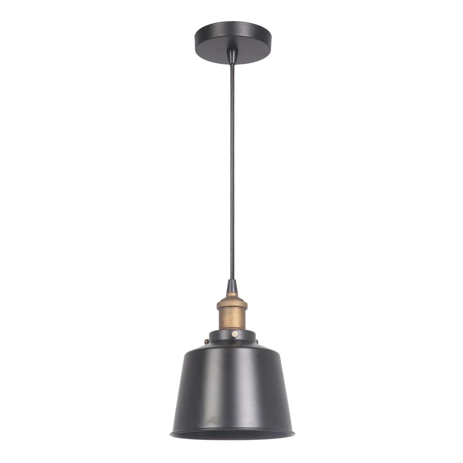 Craftmade - P760MBKPAB1 - One Light Mini Pendant - Pendant - Matte Black / Patina Aged Brass