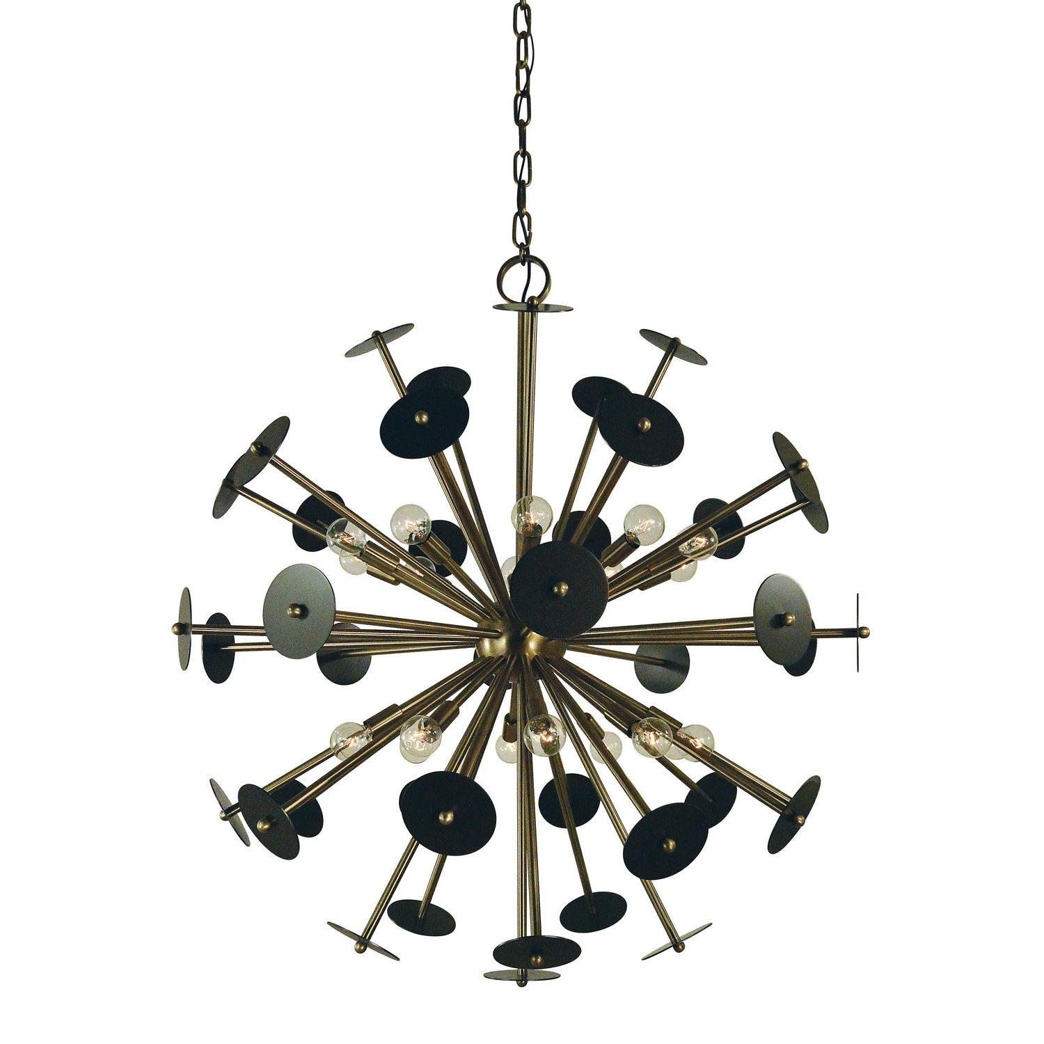 Framburg - 4978 AB/MB - 20 Light Chandelier - Apogee - Antique Brass w/Mahogany Bronze
