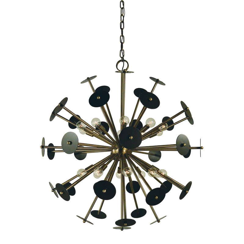 Framburg - 4978 AB/MB - 20 Light Chandelier - Apogee - Antique Brass with Mahogany Bronze Accents