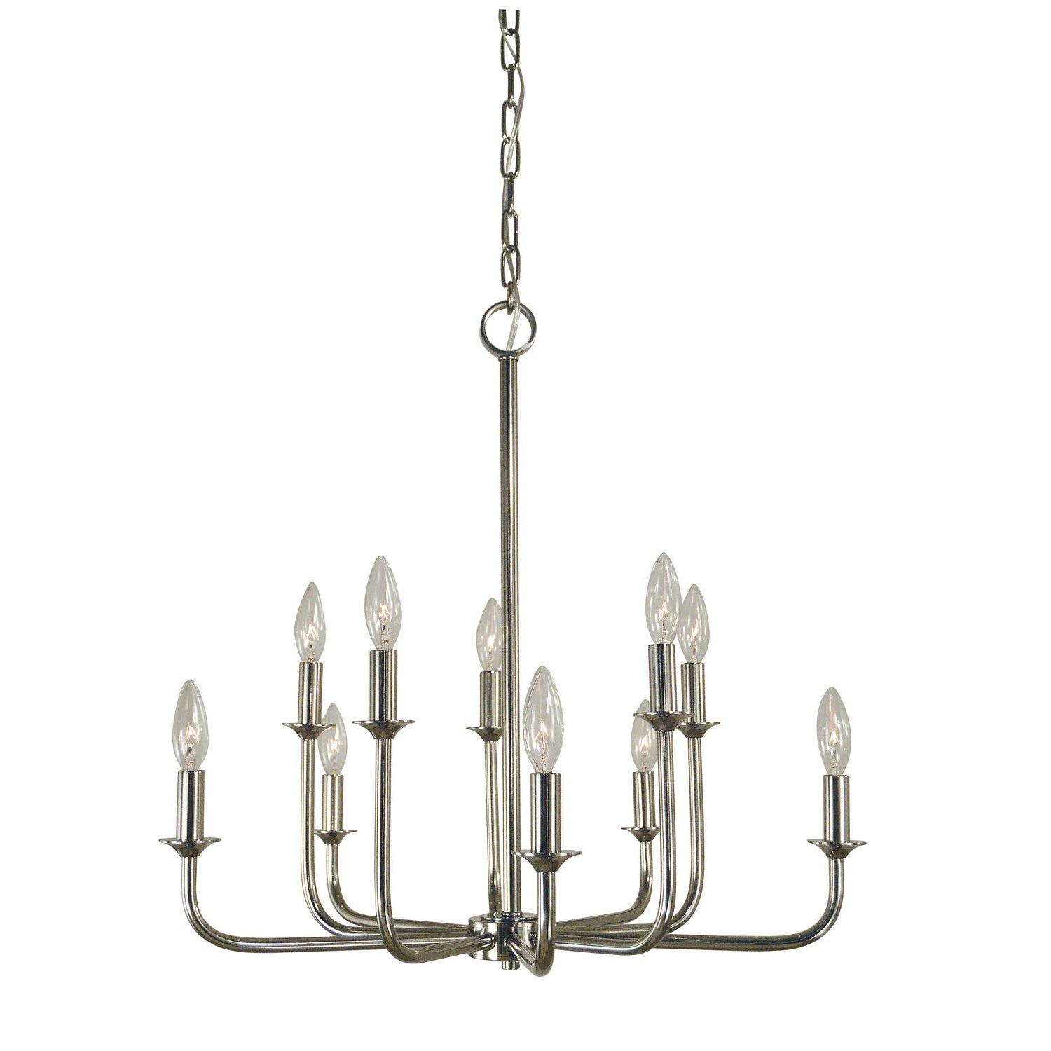 Framburg - 4980 PN - Ten Light Chandelier - Boulevard - Polished Nickel