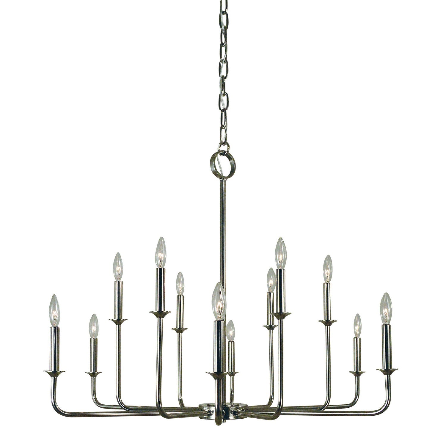 Framburg - 4982 PN - 12 Light Chandelier - Boulevard - Polished Nickel