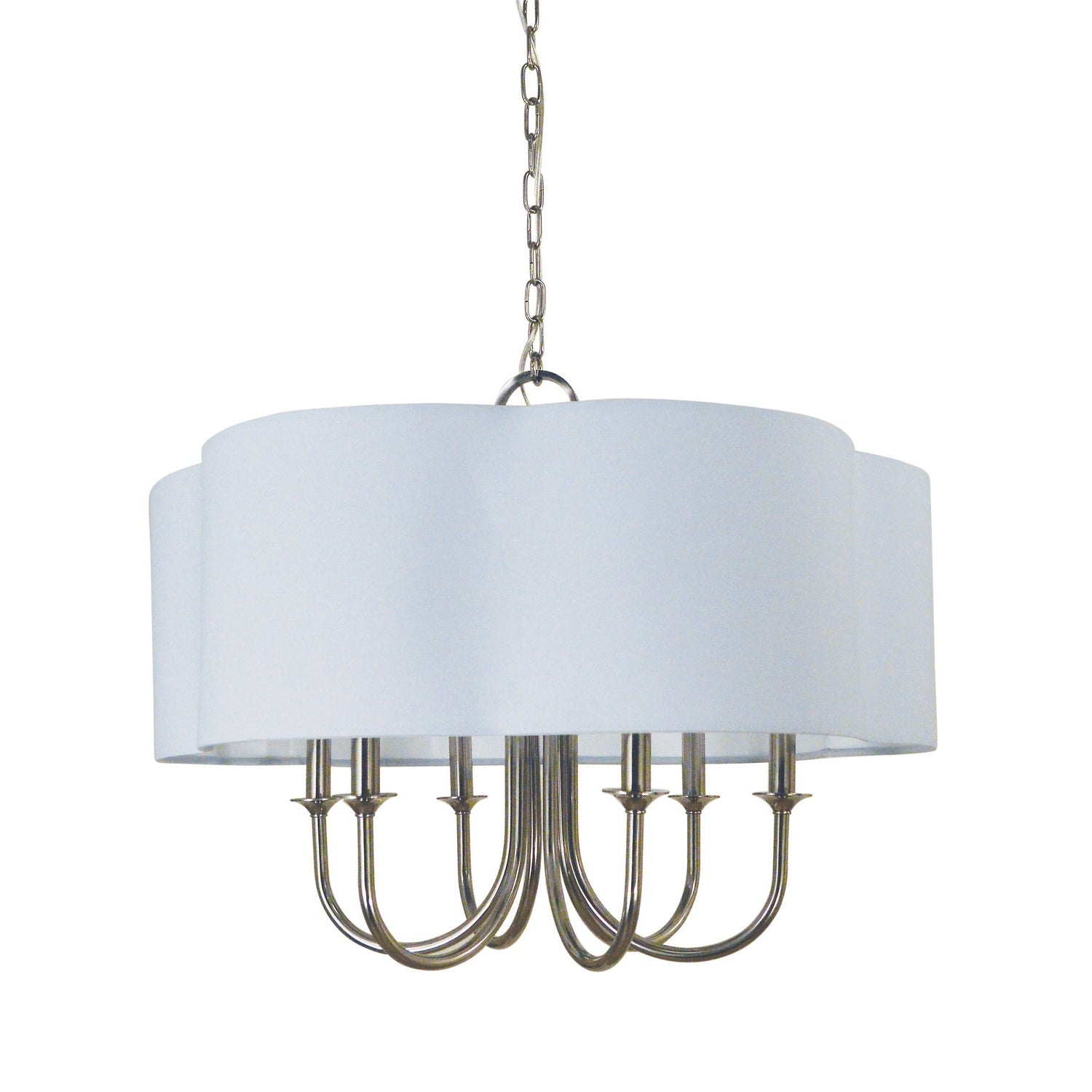 Framburg - 4990 PN - Six Light Chandelier - Desire - Polished Nickel
