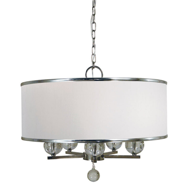 Framburg - 4998 PN - Five Light Chandelier - Glamour - Polished Nickel