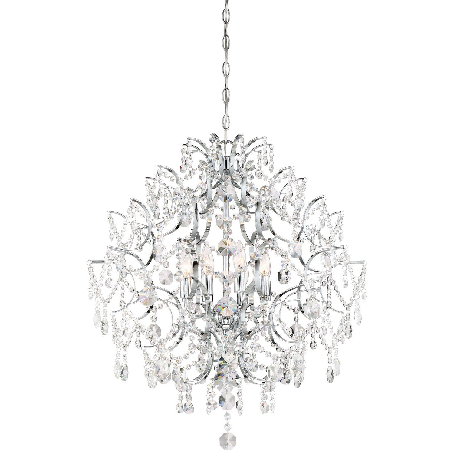 Minka-Lavery - 3158-77 - Eight Light Chandelier - Isabella'S Crown - Chrome