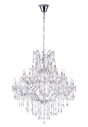 CWI Lighting - 8318P50C-41 (Clear)-B - 41 Light Chandelier - Maria Theresa - Chrome
