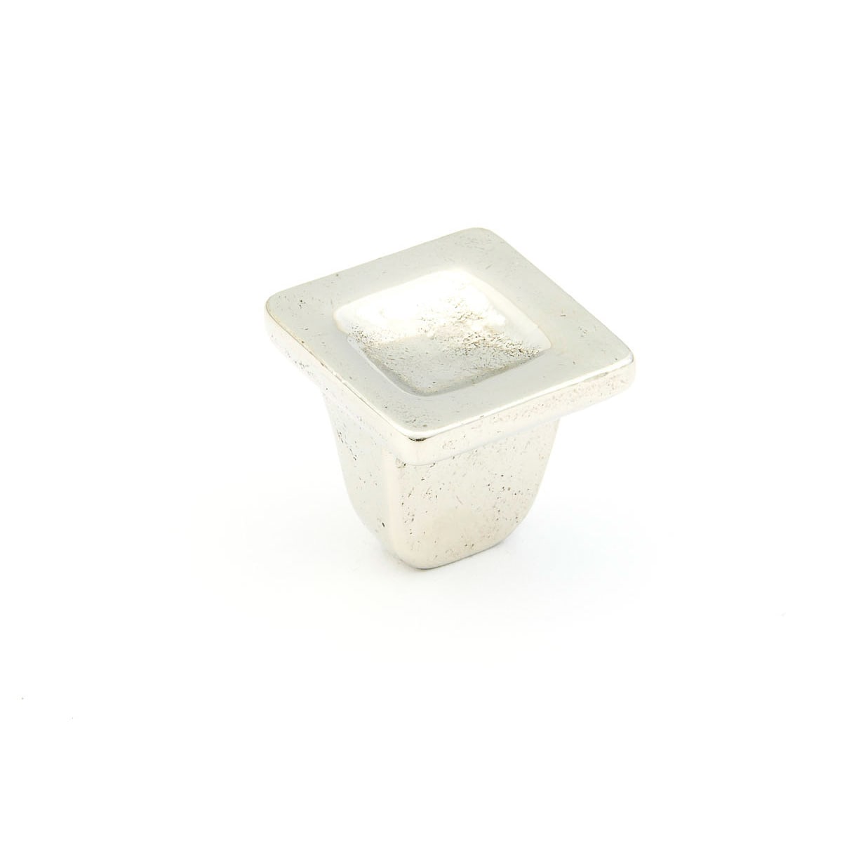 Vinci 1-1/4" Luxury Artisan Cast Bronze Square Cabinet Knob - Made in Italy