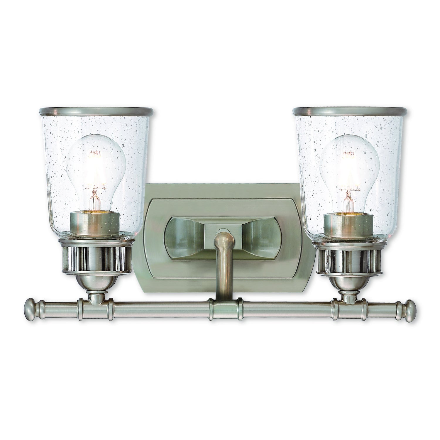 Livex Lighting - 10512-91 - Two Light Bath Vanity - Lawrenceville - Brushed Nickel