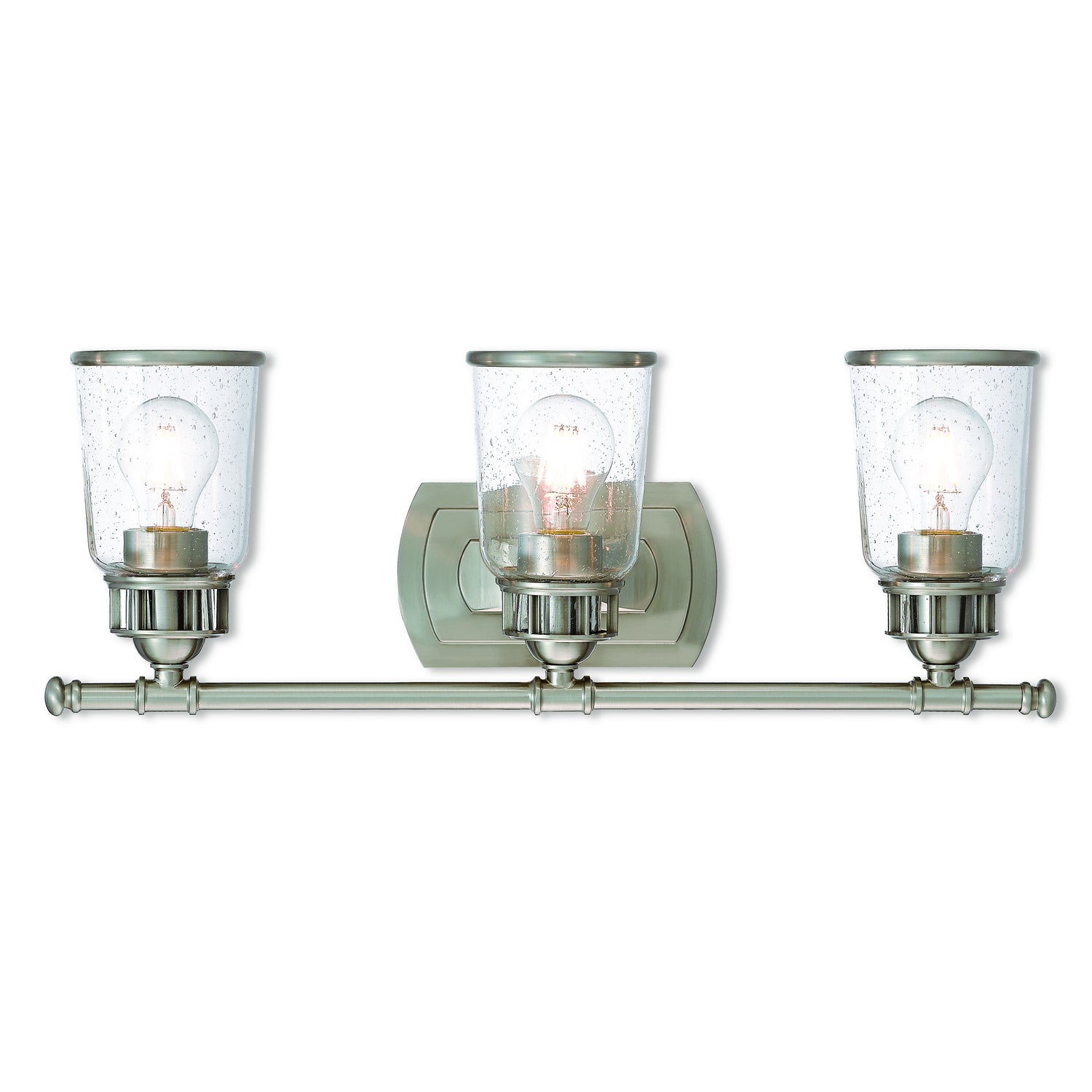 Livex Lighting - 10513-91 - Three Light Bath Vanity - Lawrenceville - Brushed Nickel