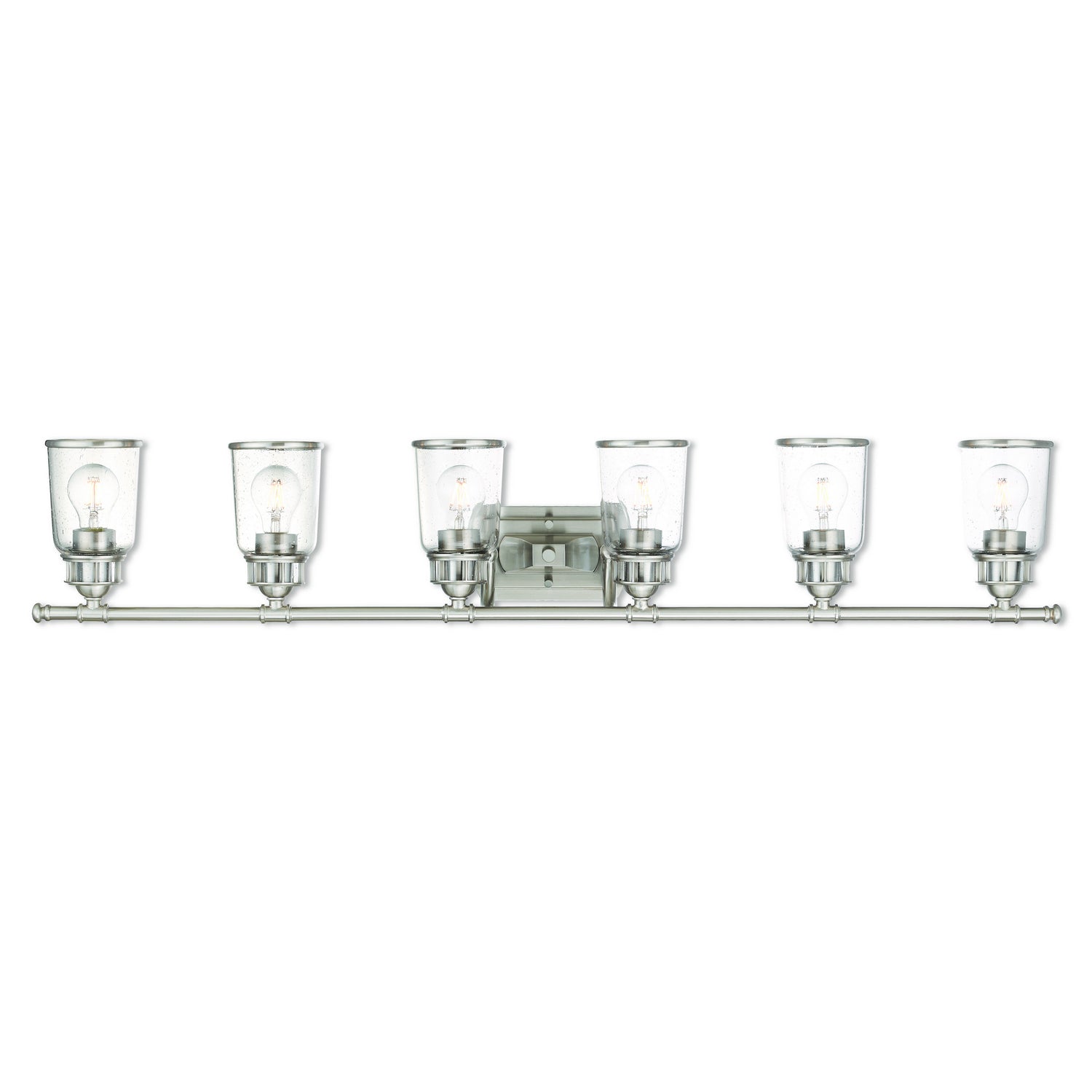 Livex Lighting - 10516-91 - Six Light Bath Vanity - Lawrenceville - Brushed Nickel