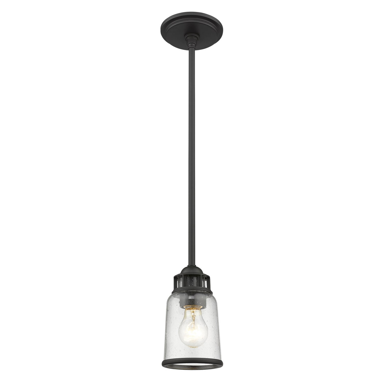 Livex Lighting - 40021-07 - One Light Mini Pendant - Lawrenceville - Bronze