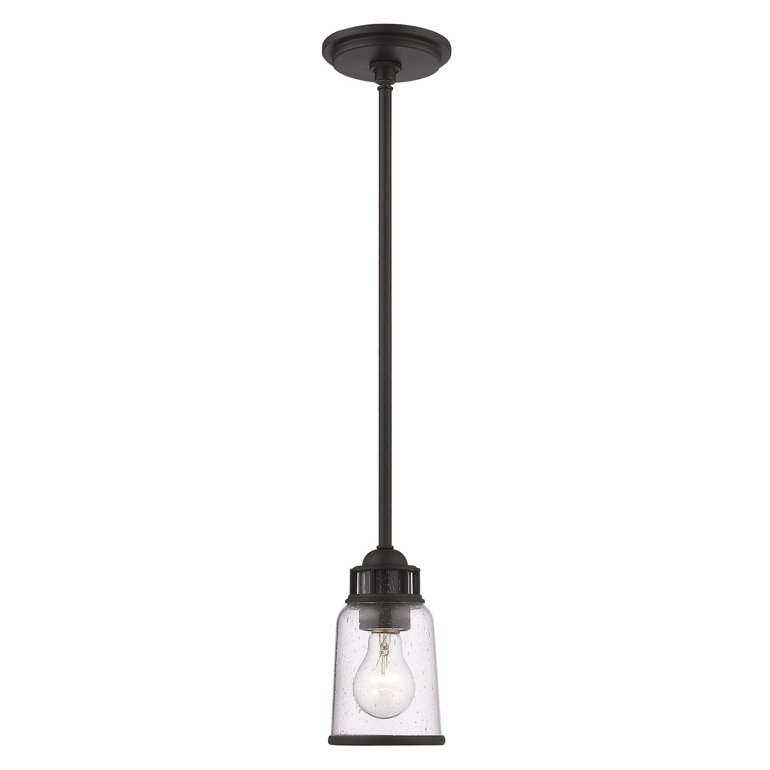 Livex Lighting - 40021-07 - One Light Mini Pendant - Lawrenceville - Bronze