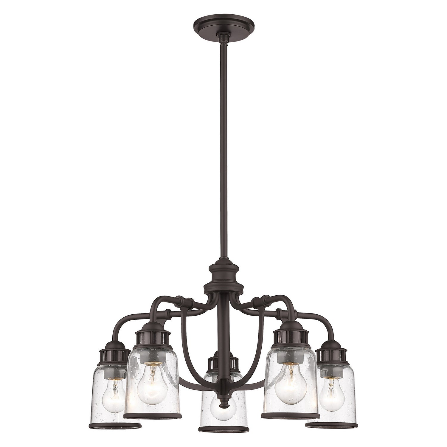 Livex Lighting - 40025-07 - Five Light Chandelier - Lawrenceville - Bronze