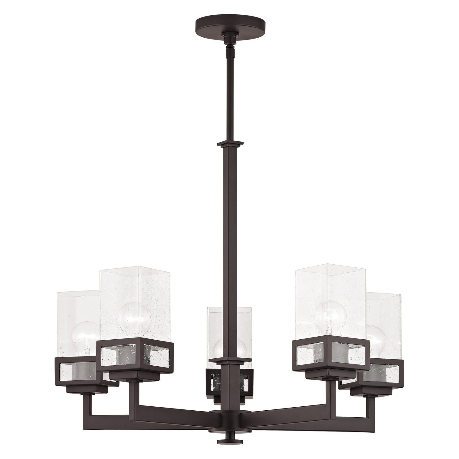 Livex Lighting - 40595-07 - Five Light Chandelier - Harding - Bronze