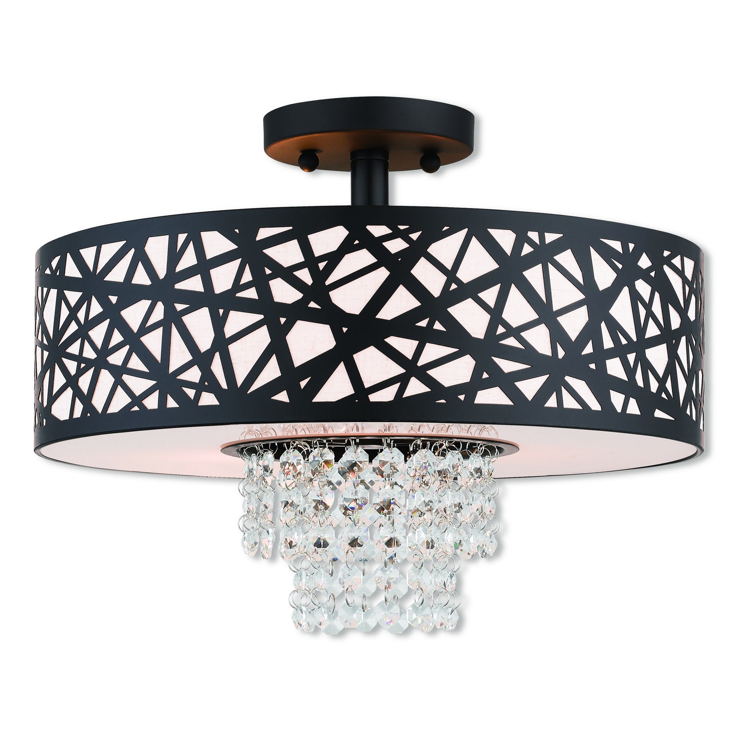 Livex Lighting - 40663-07 - Three Light Ceiling Mount - Allendale - Bronze