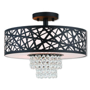 Livex Lighting - 40663-07 - Three Light Ceiling Mount - Allendale - Bronze