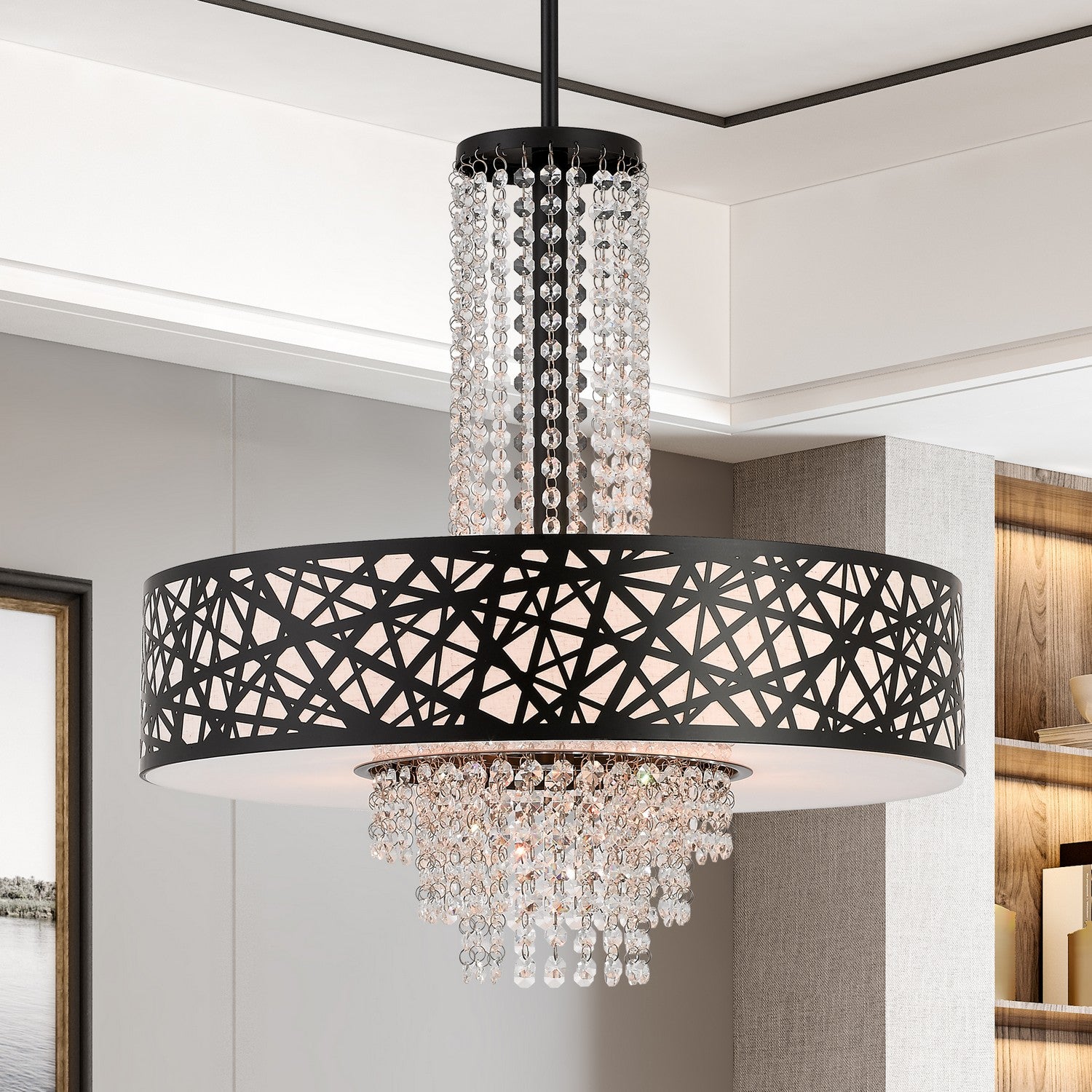 Livex Lighting - 40666-07 - Five Light Pendant - Allendale - Bronze