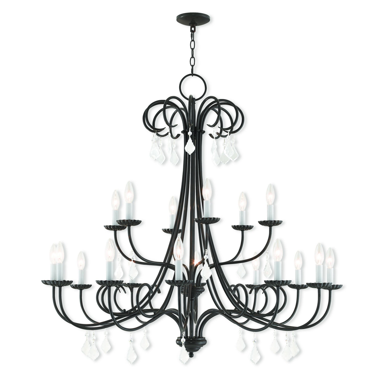 Livex Lighting - 40870-92 - 18 Light Foyer Chandelier - Daphne - English Bronze