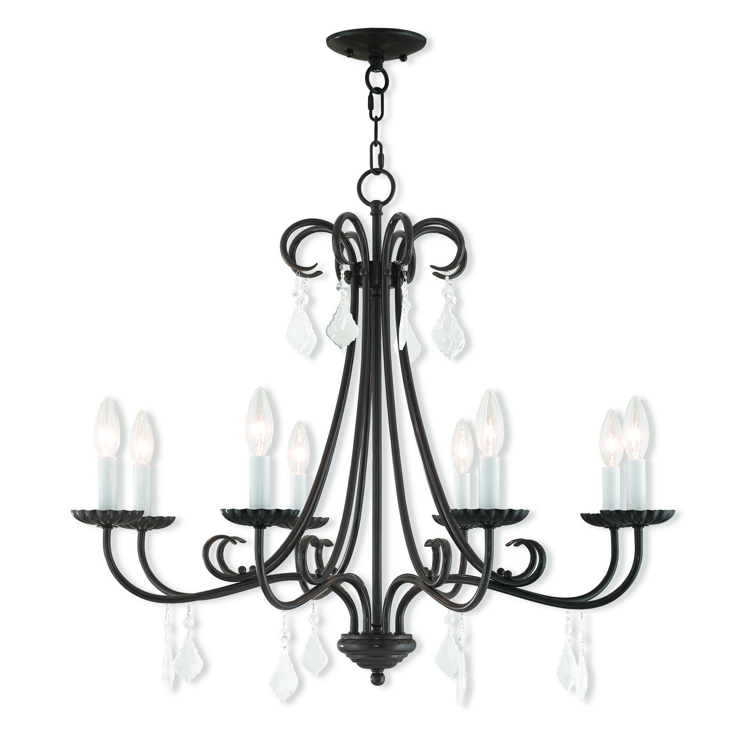 Livex Lighting - 40878-92 - Eight Light Chandelier - Daphne - English Bronze