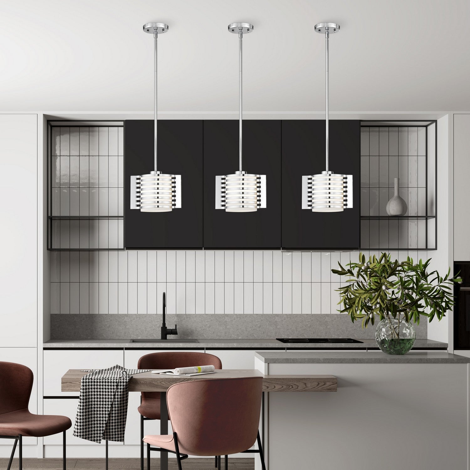 Livex Lighting - 41031-05 - One Light Mini Pendant - Hilliard - Polished Chrome