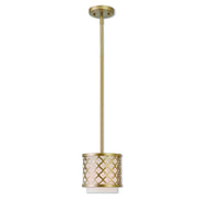 Livex Lighting - 41101-33 - One Light Mini Pendant - Arabesque - Soft Gold