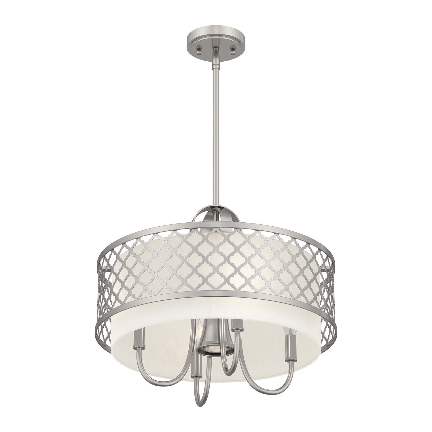 Livex Lighting - 41104-91 - Five Light Pendant - Arabesque - Brushed Nickel