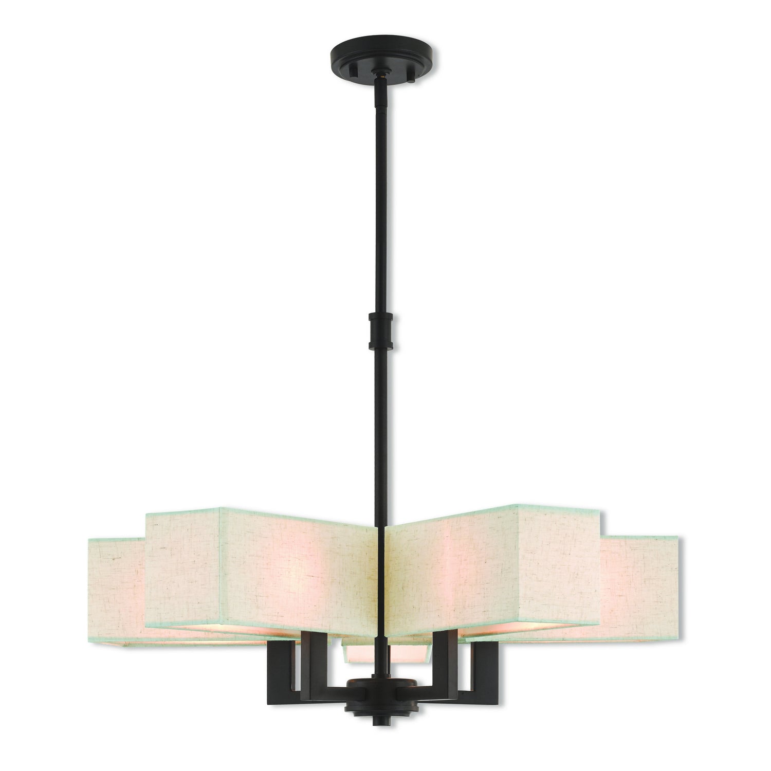 Livex Lighting - 42665-07 - Five Light Chandelier - Rubix - Bronze