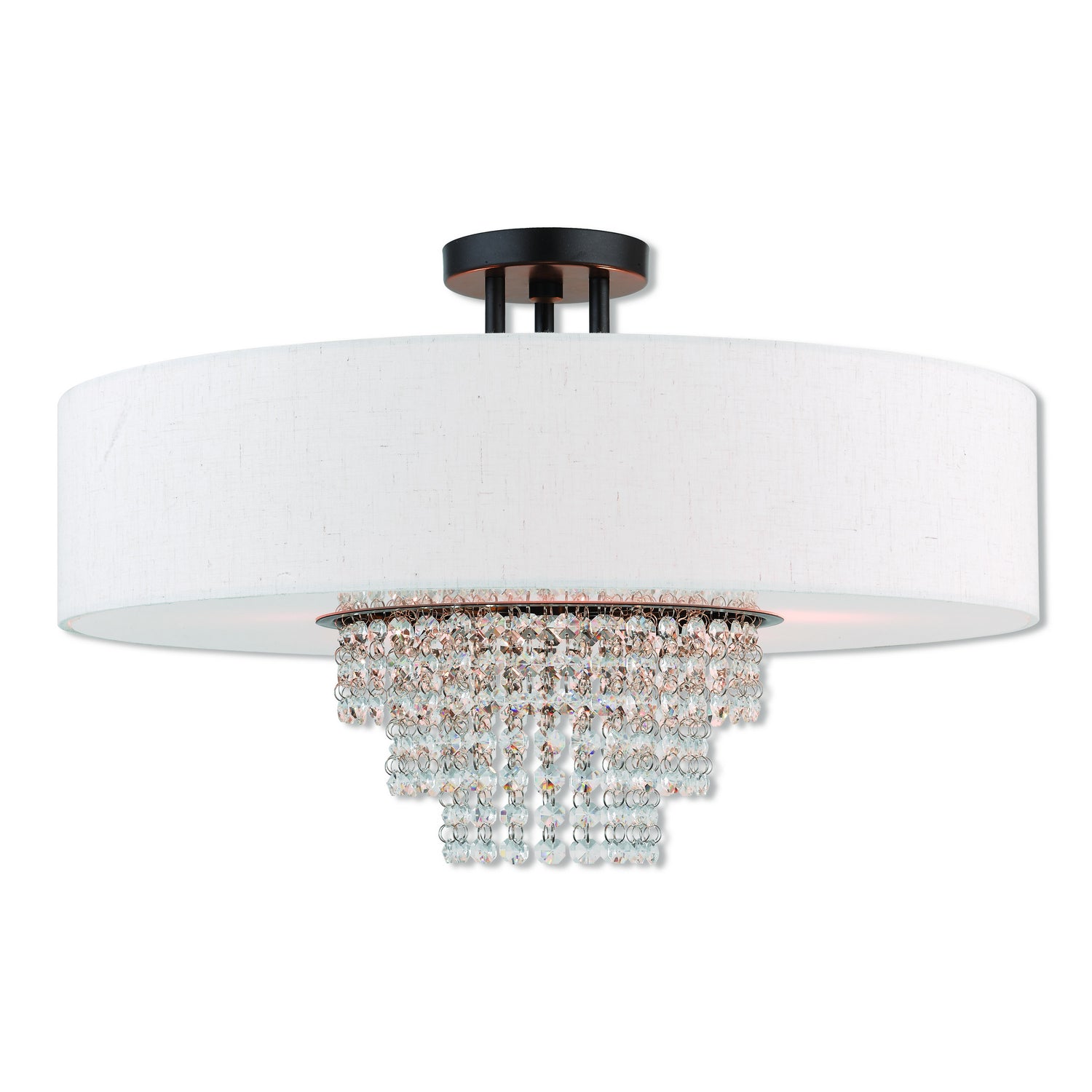 Livex Lighting - 51098-92 - Five Light Ceiling Mount - Carlisle - English Bronze