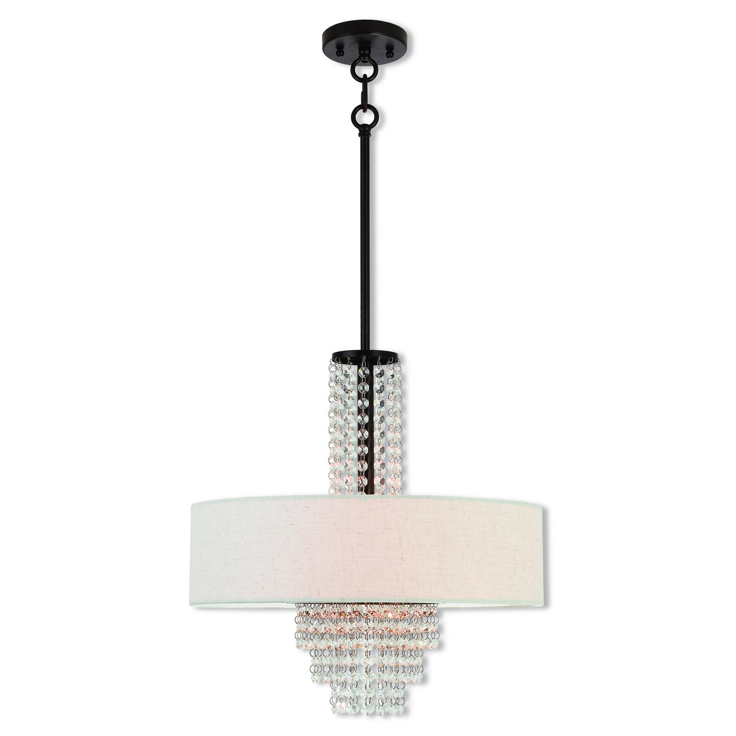 Livex Lighting - 51113-92 - Four Light Pendant - Carlisle - English Bronze
