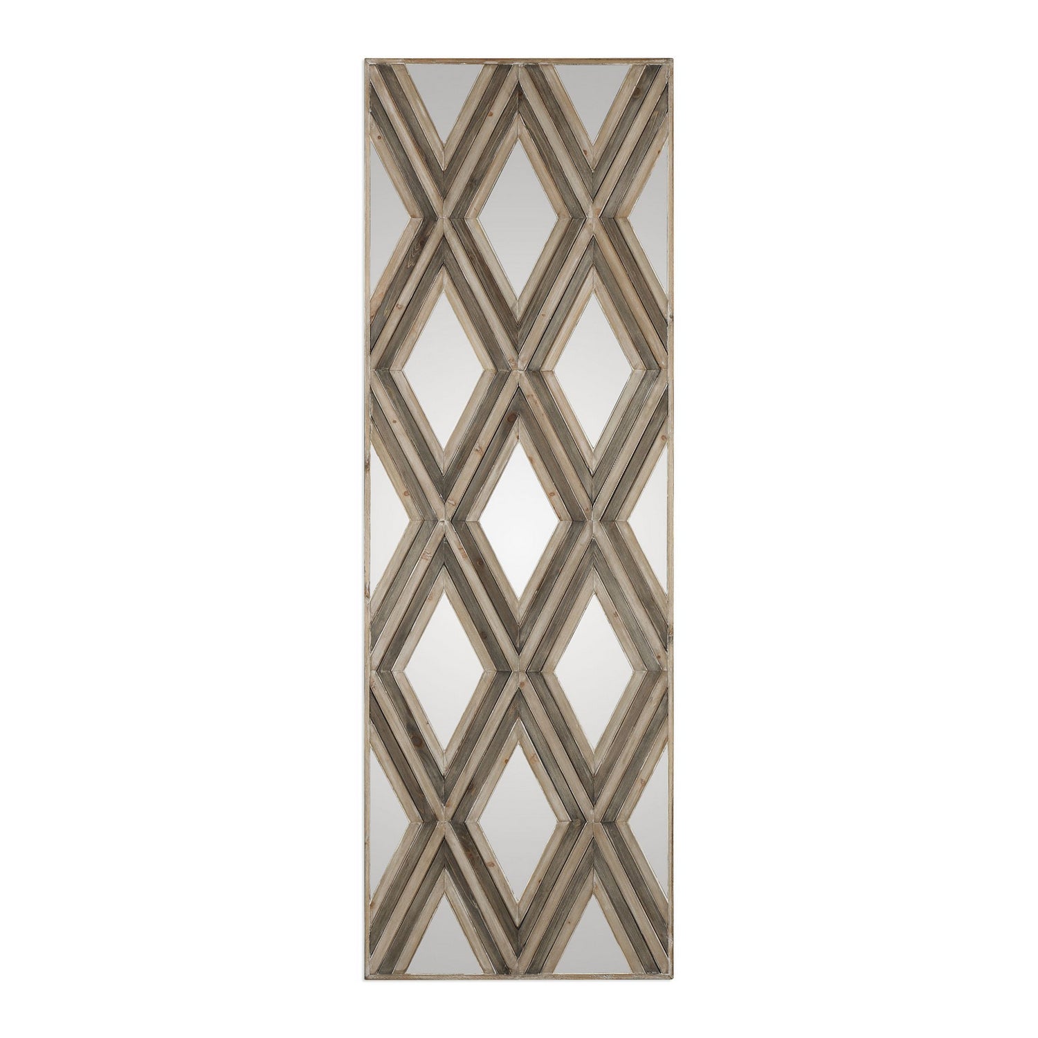 Uttermost - 04116 - Wall Mirror - Tahira - Ivory And Chestnut Gray