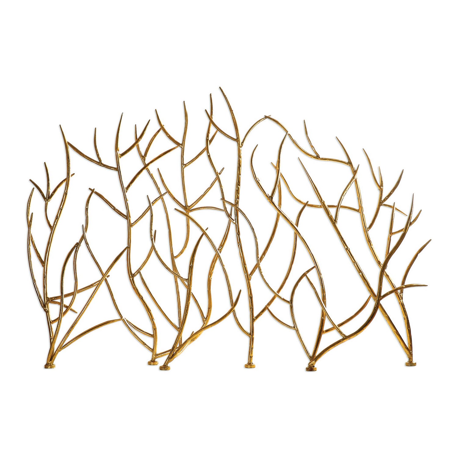 Uttermost - 18796 - Fireplace Screen - Gold Branches - Bright Gold Leaf