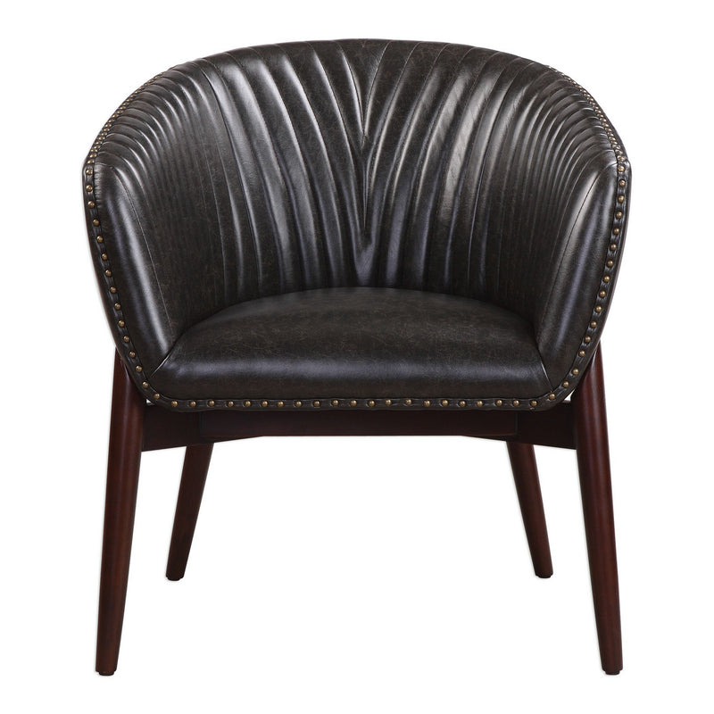 Uttermost - 23380 - Accent Chair - Anders - Antique Brass