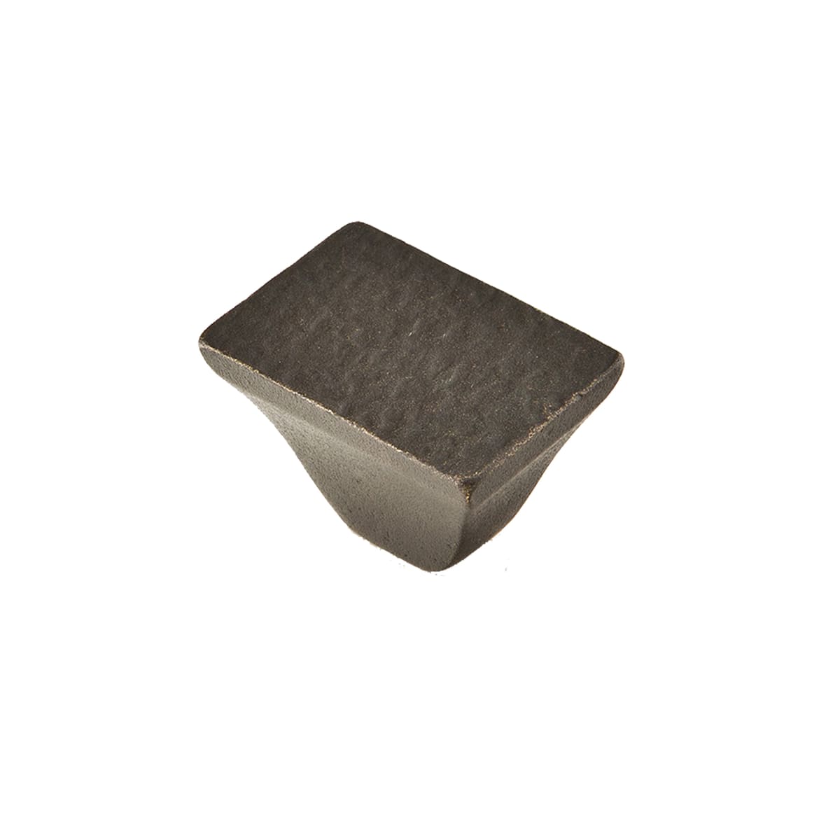 Vinci 1-1/4" Luxury Rustic Modern Cast Bronze Rectangular Cabinet Knob - Made in Italy