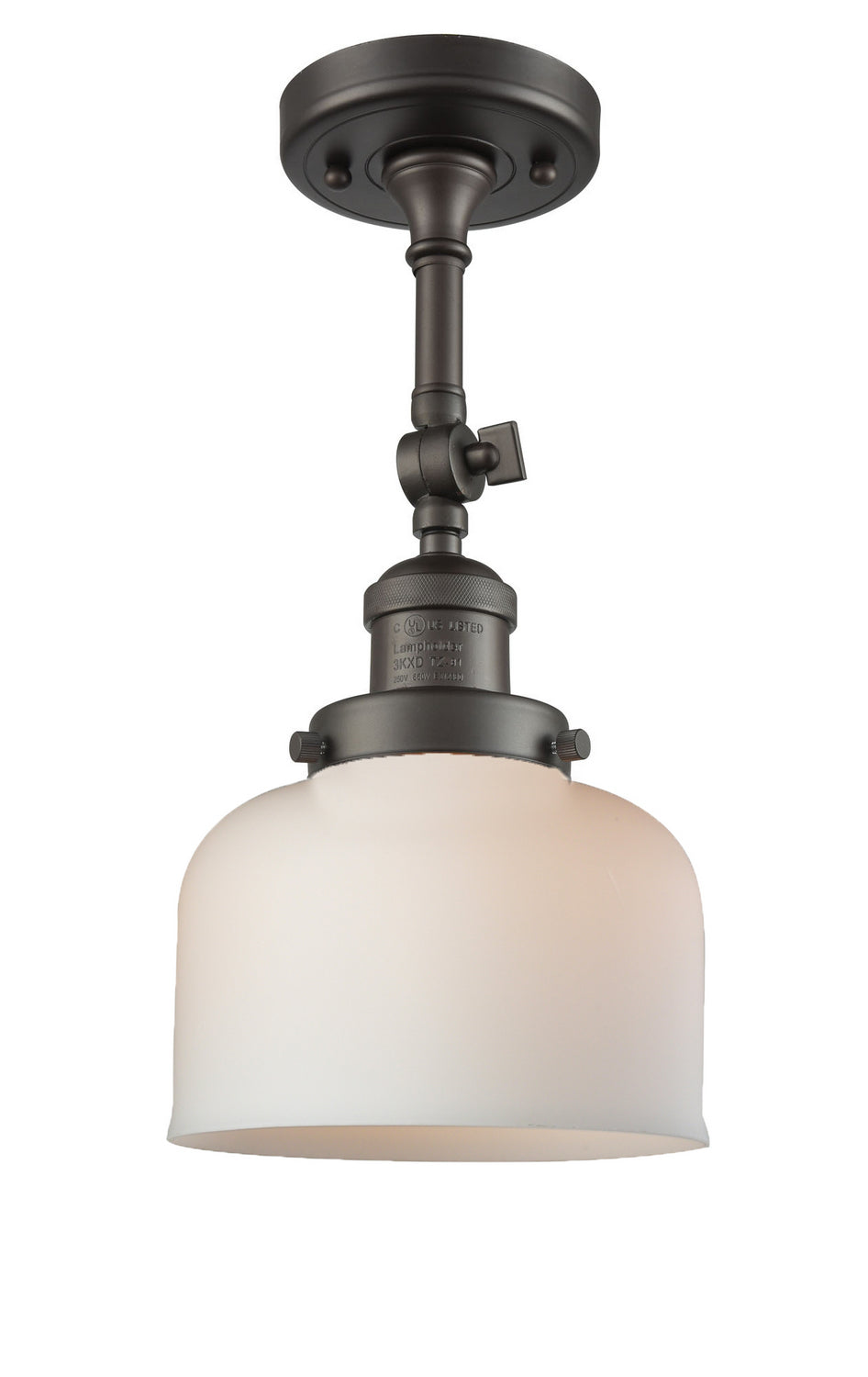 Innovations - 201F-OB-G71 - One Light Semi-Flush Mount - Franklin Restoration - Oil Rubbed Bronze
