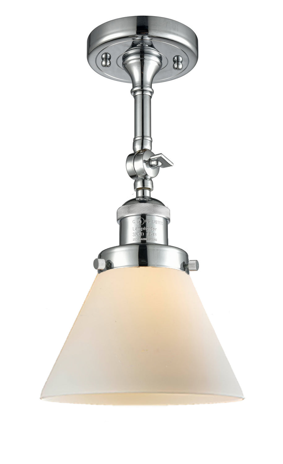 Innovations - 201F-PC-G41 - One Light Semi-Flush Mount - Franklin Restoration - Polished Chrome
