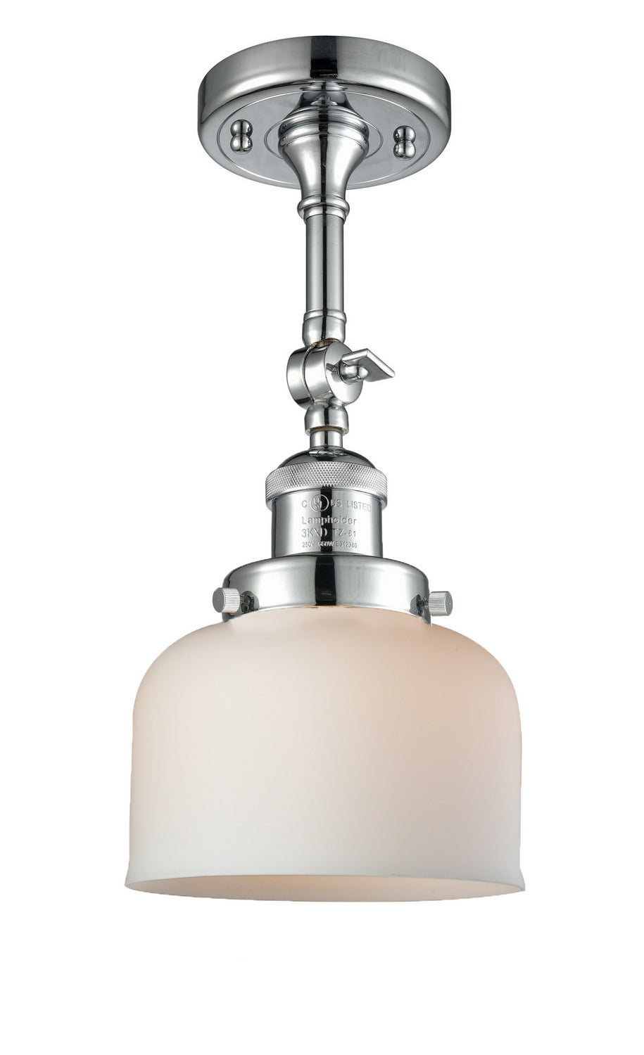 Innovations - 201F-PC-G71 - One Light Semi-Flush Mount - Franklin Restoration - Polished Chrome