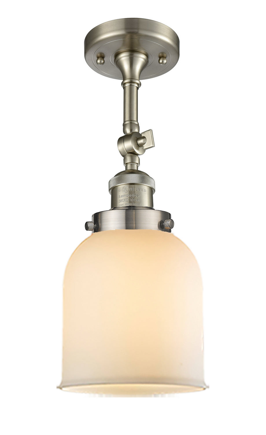 Innovations - 201F-SN-G51 - One Light Semi-Flush Mount - Franklin Restoration - Brushed Satin Nickel