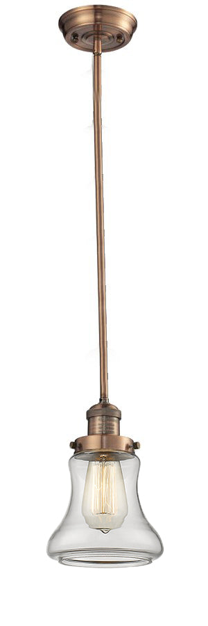 Innovations - 201S-AC-G192 - One Light Mini Pendant - Franklin Restoration - Antique Copper