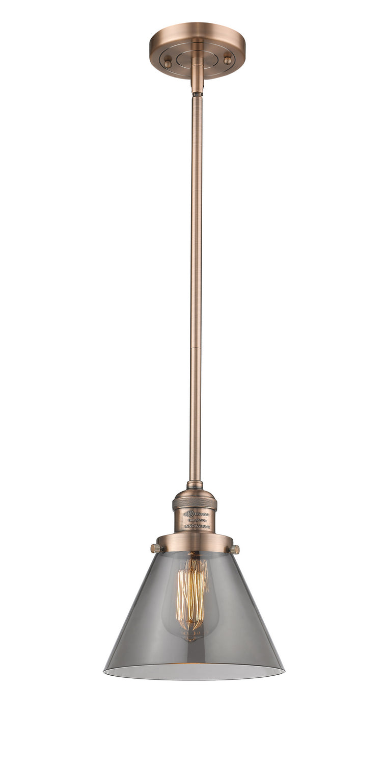 Innovations - 201S-AC-G43 - One Light Mini Pendant - Franklin Restoration - Antique Copper