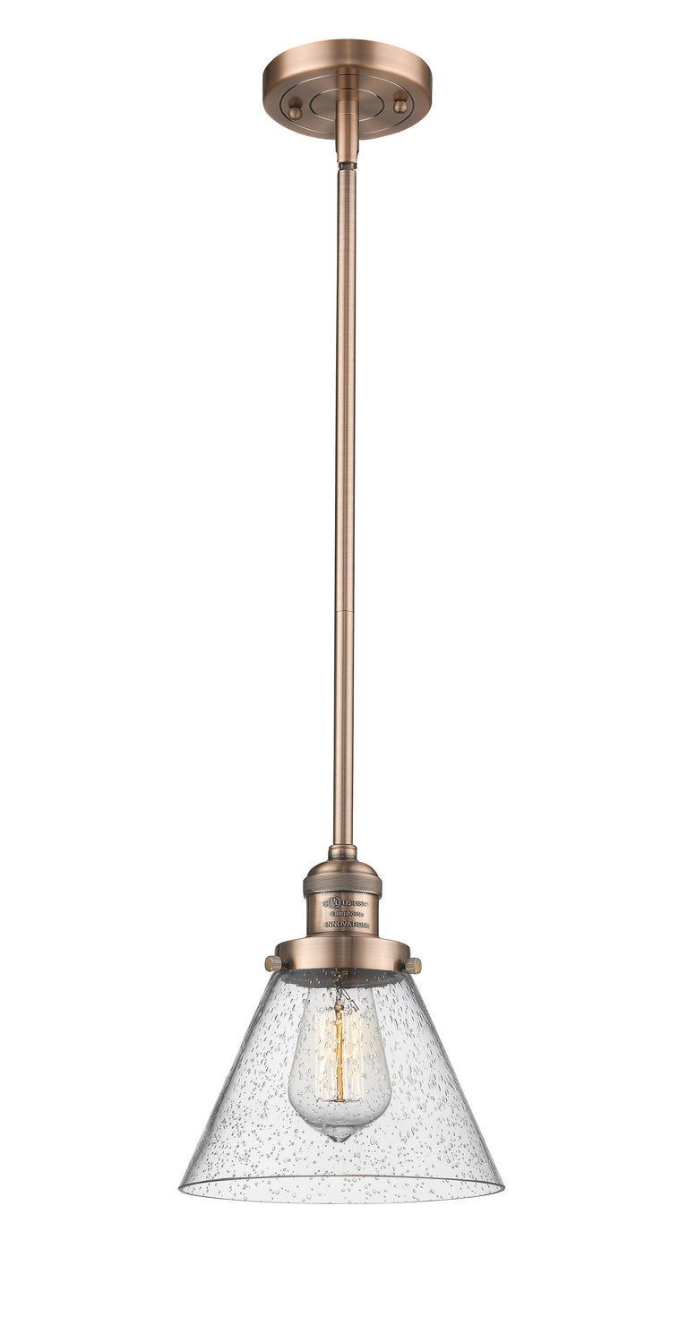 Innovations - 201S-AC-G44 - One Light Mini Pendant - Franklin Restoration - Antique Copper