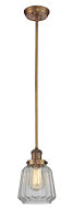 Innovations - 201S-BB-G142 - One Light Mini Pendant - Franklin Restoration - Brushed Brass