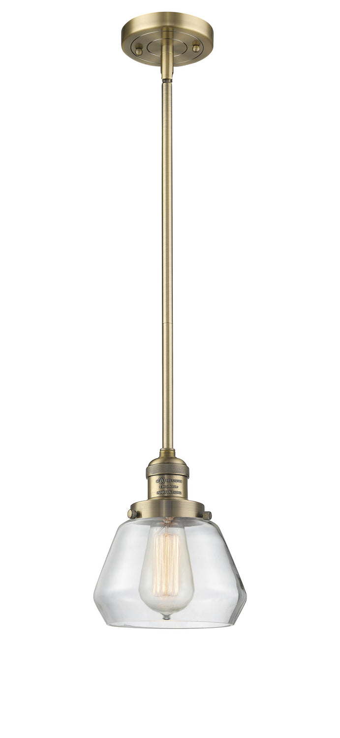 Innovations - 201S-BB-G172 - One Light Mini Pendant - Franklin Restoration - Brushed Brass