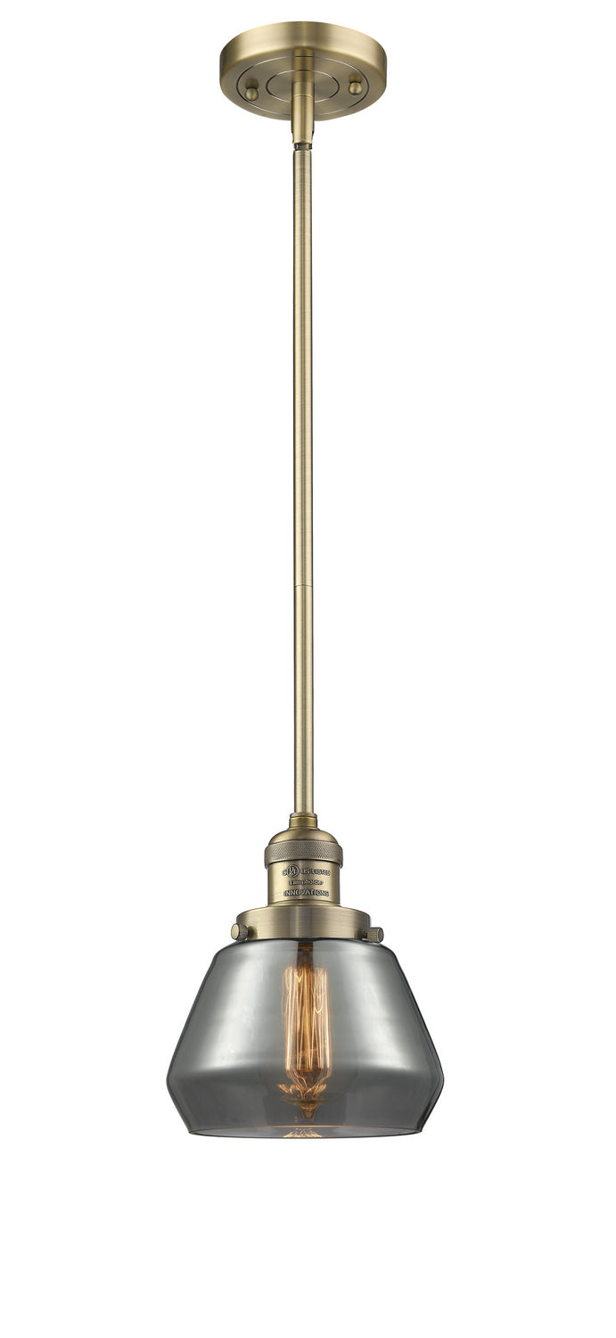 Innovations - 201S-BB-G173 - One Light Mini Pendant - Franklin Restoration - Brushed Brass