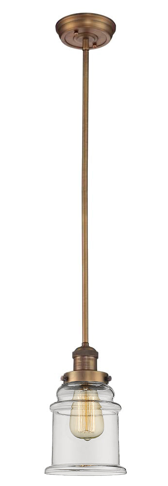 Innovations - 201S-BB-G182 - One Light Mini Pendant - Franklin Restoration - Brushed Brass