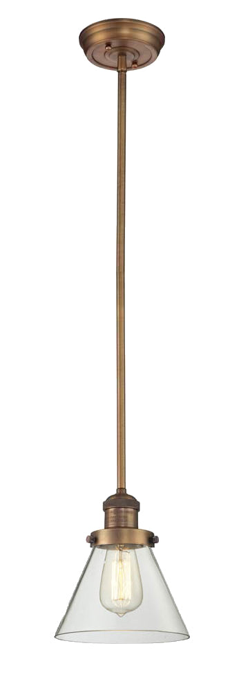 Innovations - 201S-BB-G62 - One Light Mini Pendant - Franklin Restoration - Brushed Brass