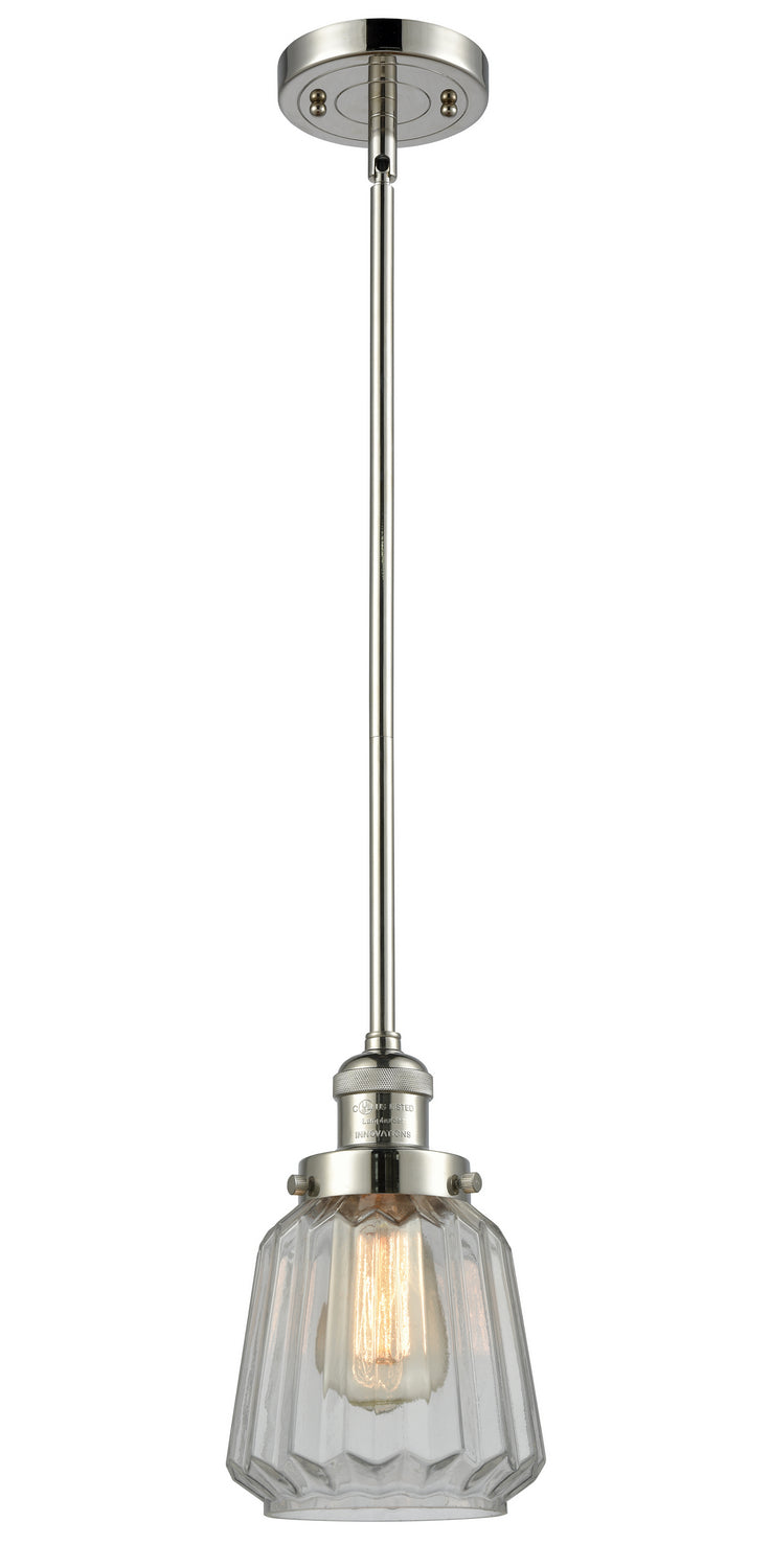 Innovations - 201S-PN-G142 - One Light Mini Pendant - Franklin Restoration - Polished Nickel